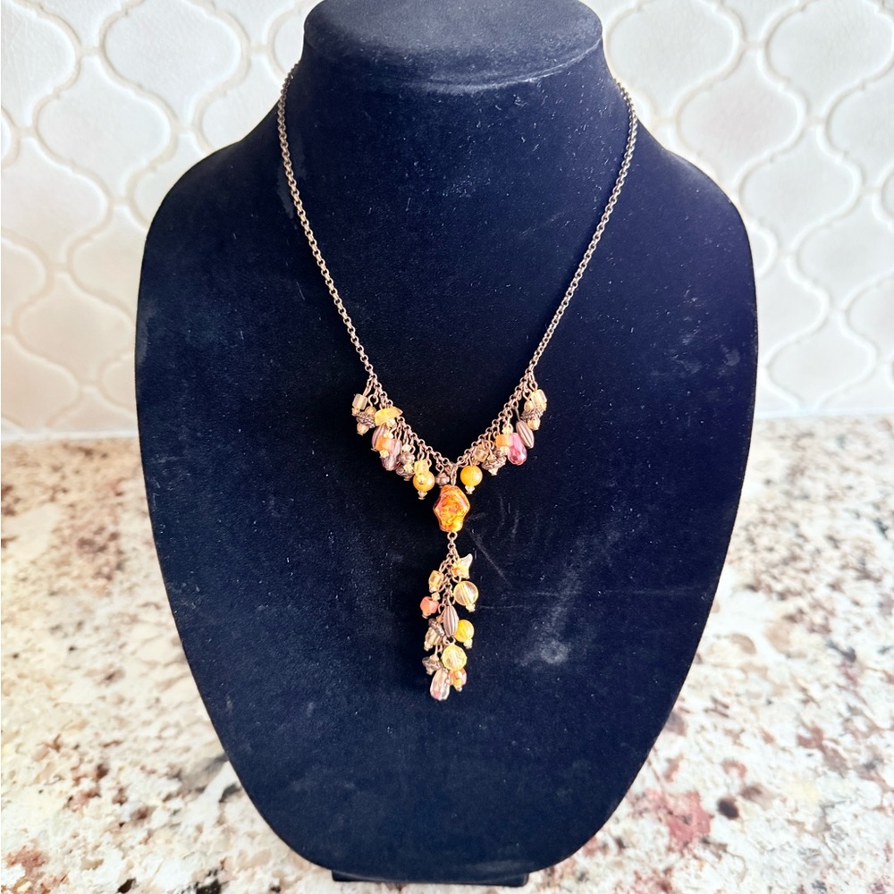 Artisan designed Beautiful multi colored stones 10 inches